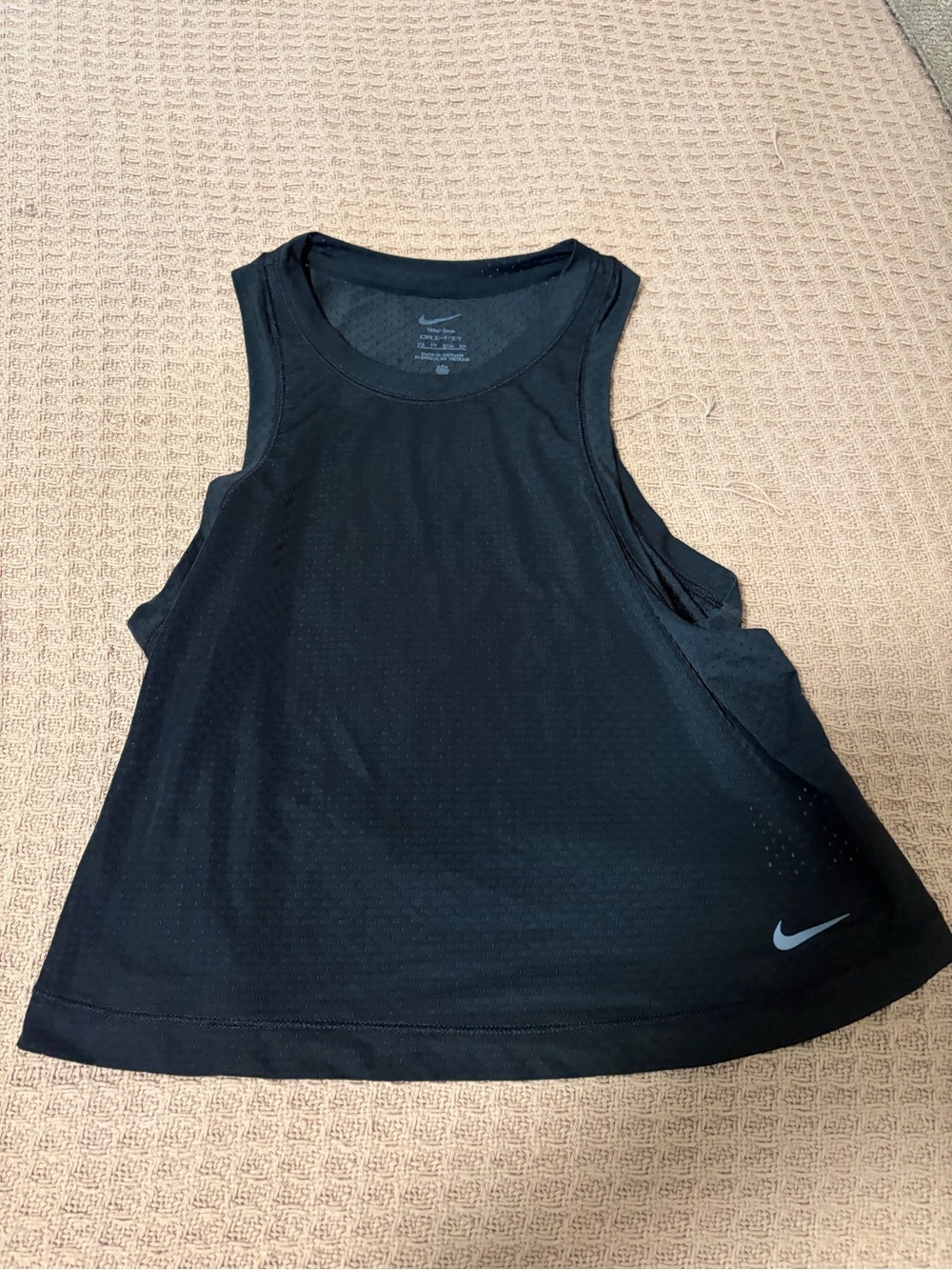 Nike Black Women's Athletic Tank with Reflective Swoosh